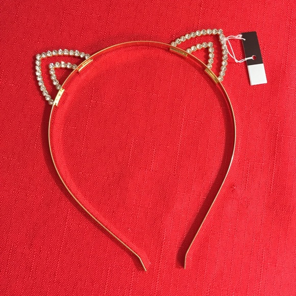 Accessories - Meow New cat rhinestone headband